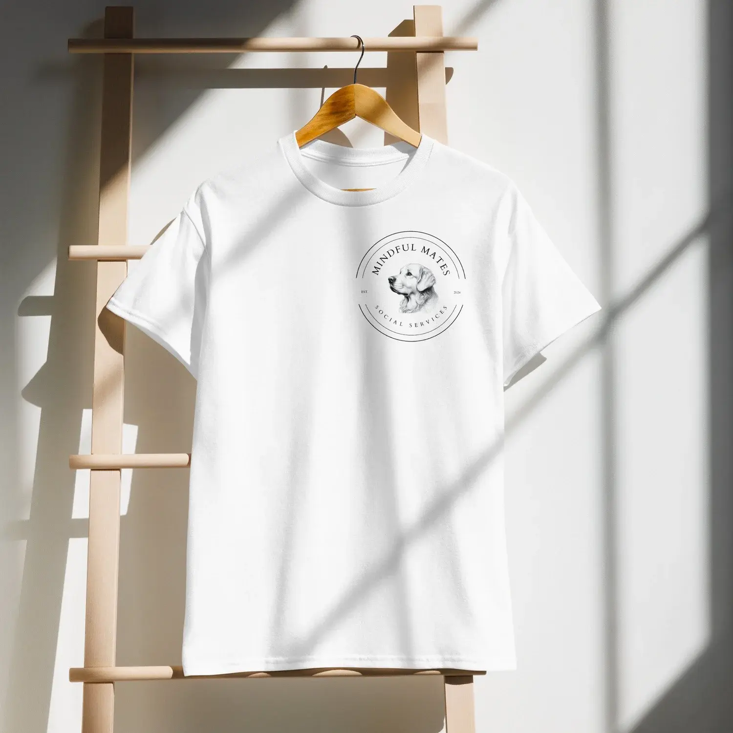 Dry Blend Unisex T-Shirt with Mindful Mates Social Services branding
